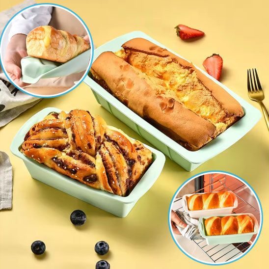 Deux brioches dans moule a gateau