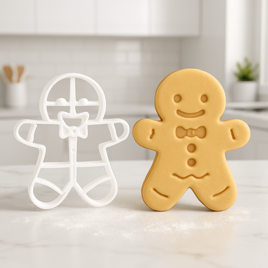 bonhomme pain epice avec emporte piece noel