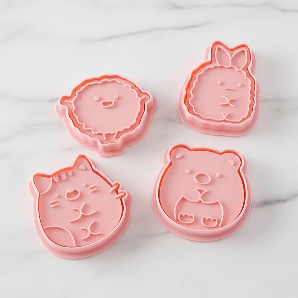 Détail gros plan Emporte piece pour biscuits animaux kawaii