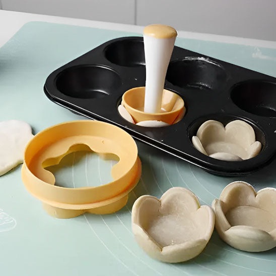 demonstration utilisation emporte piece dans moule a tarte
