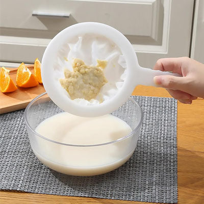 filtre lait avoine avec passoire