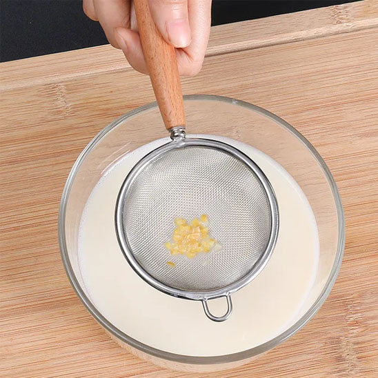 filtre liquide avec passoire inox