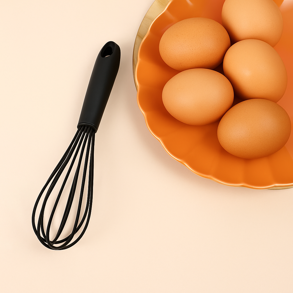 fouet avec bol avec oeufs