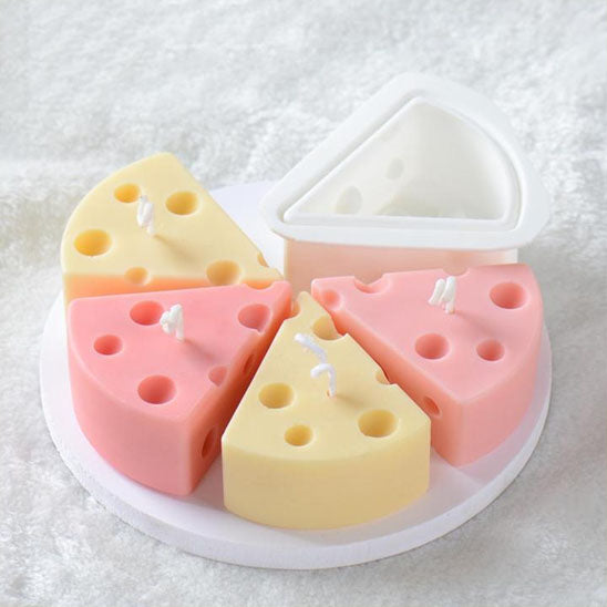 gateau forme fromage avec moules silicone