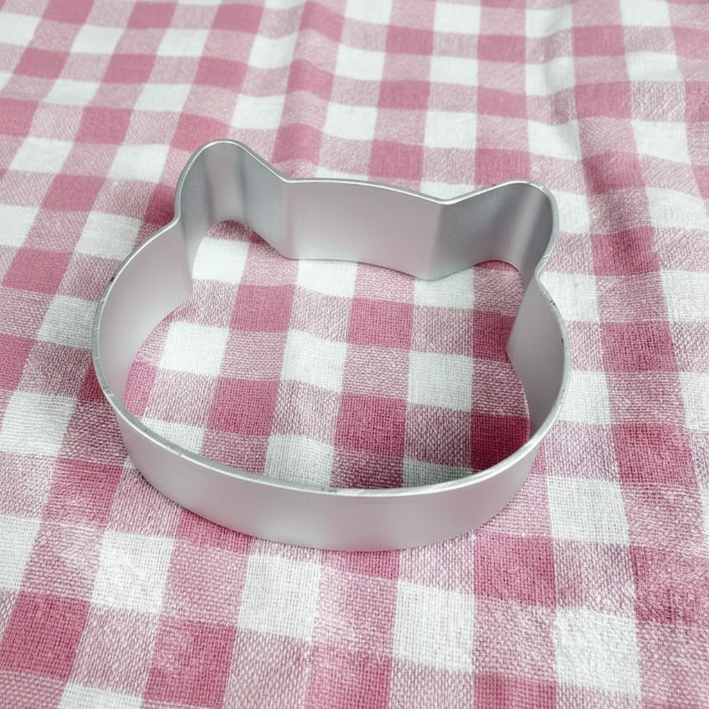 Emporte piece patisserie sur tissu vichy