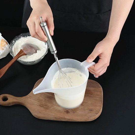 melange preparation avec verre doseur