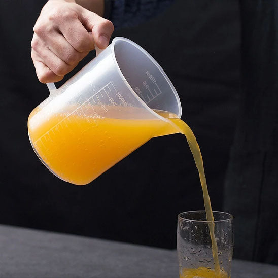 mesure avec verre doseur