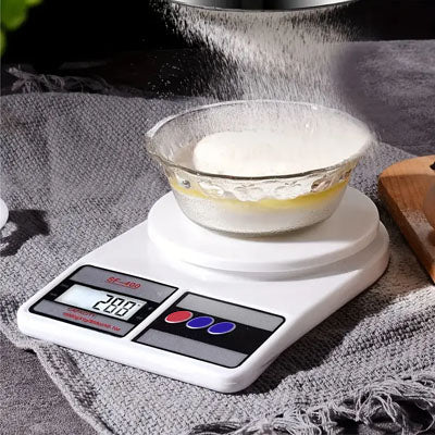 mesure quantite farine avec balances de cuisine