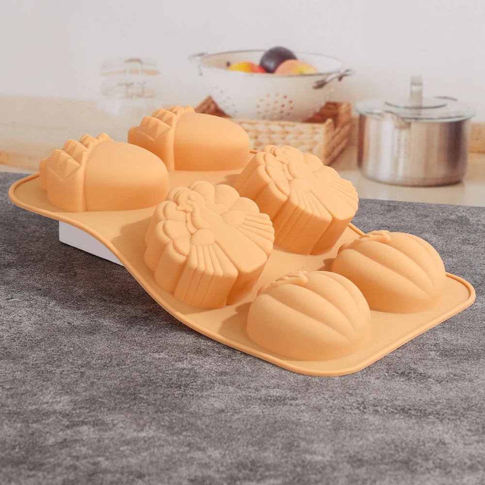moule en silicone pour gateau avec forme automne