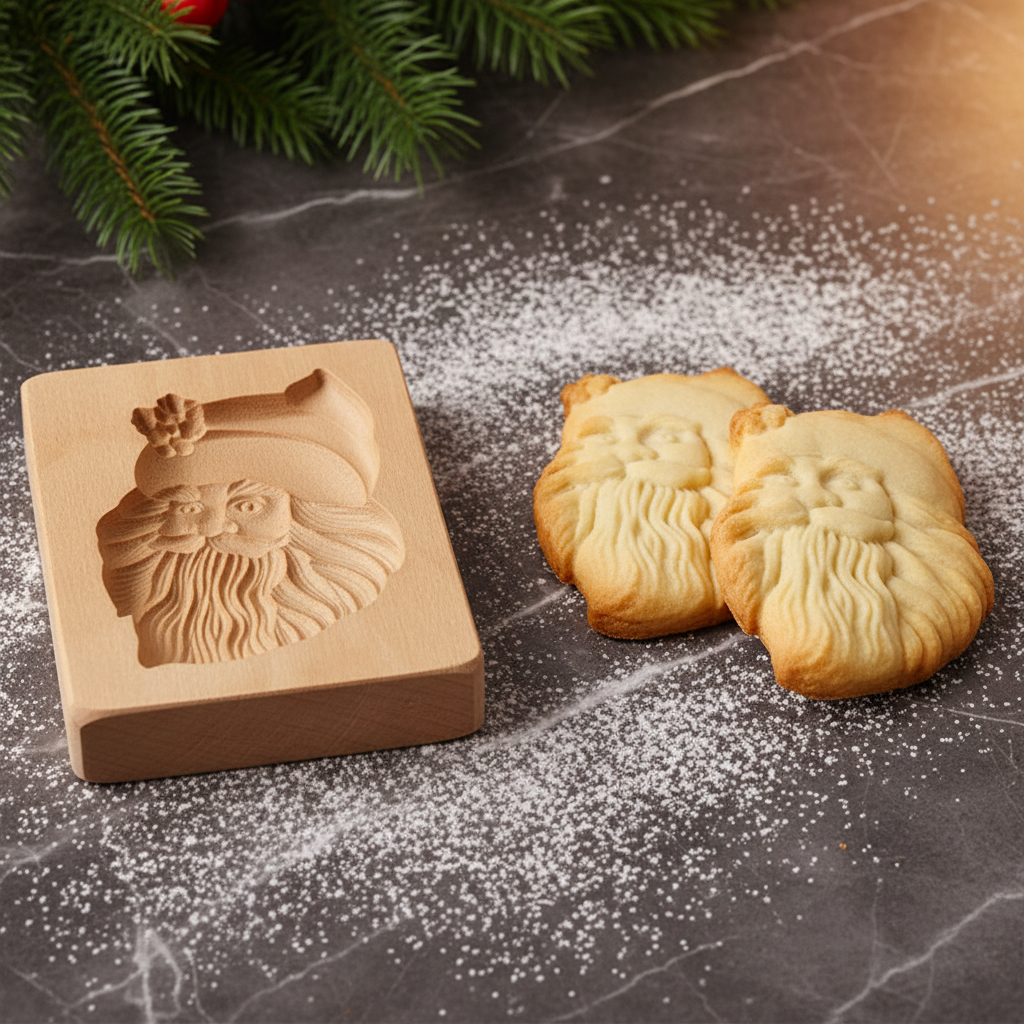 Emporte piece biscuits noel HOLZE™ et biscuits cuits en 3D