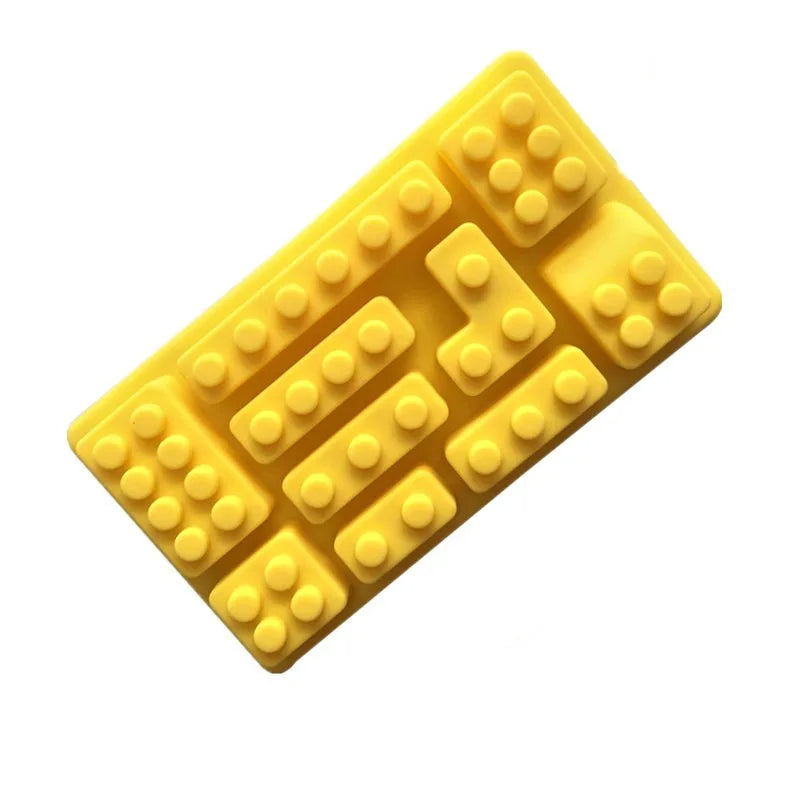 moule silicone forme brique couleur jaune