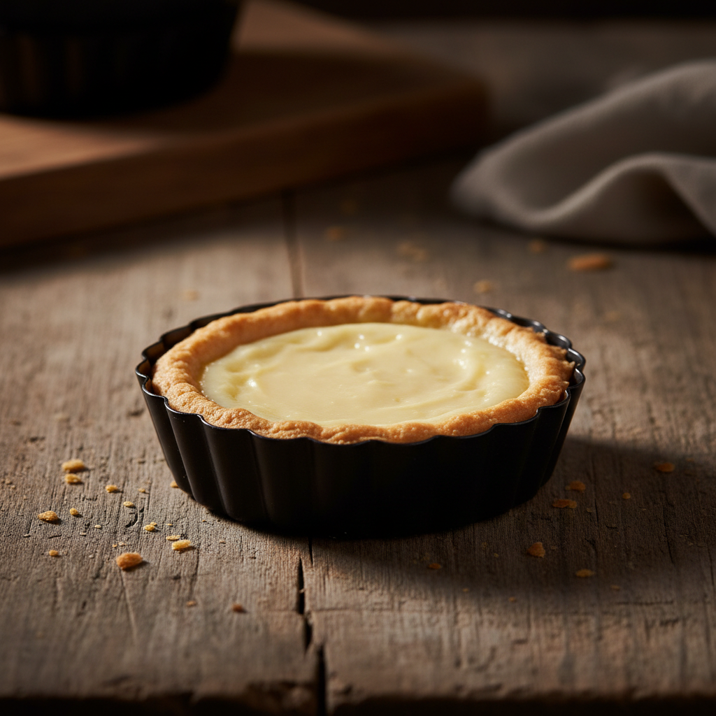 Moule à tarte sur table bois