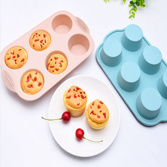 moules en silicone bleu rose