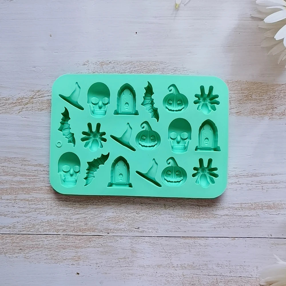 moules en silicone couleur vert