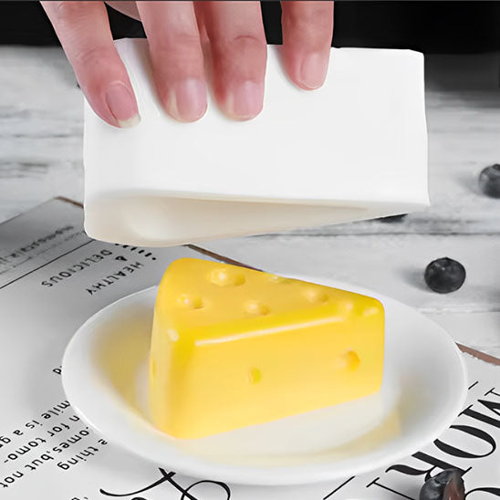 moules silicone forme fromage avec une cavite
