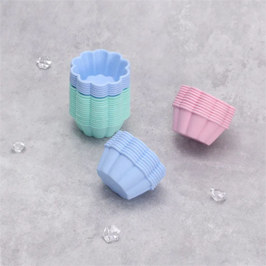 piece moule a muffin rose bleu turquoise
