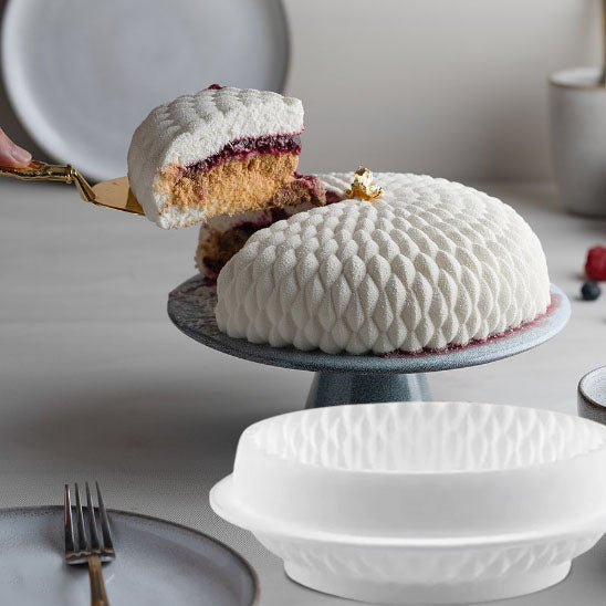 prise part gateau fait par moule silicone