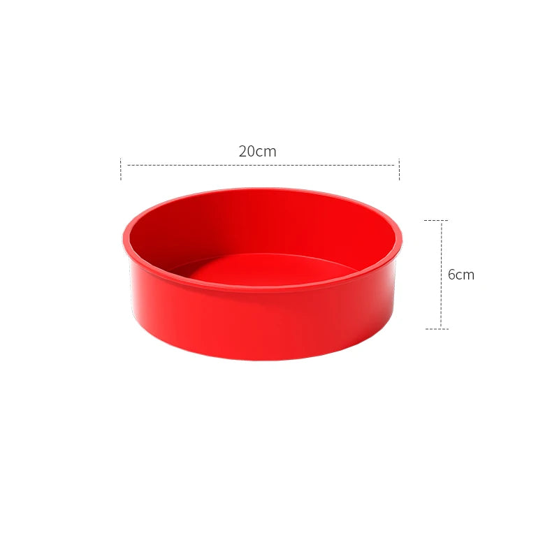 taille moule silicone rouge grand