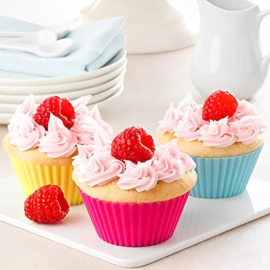 trois realisation muffins dans moule silicone