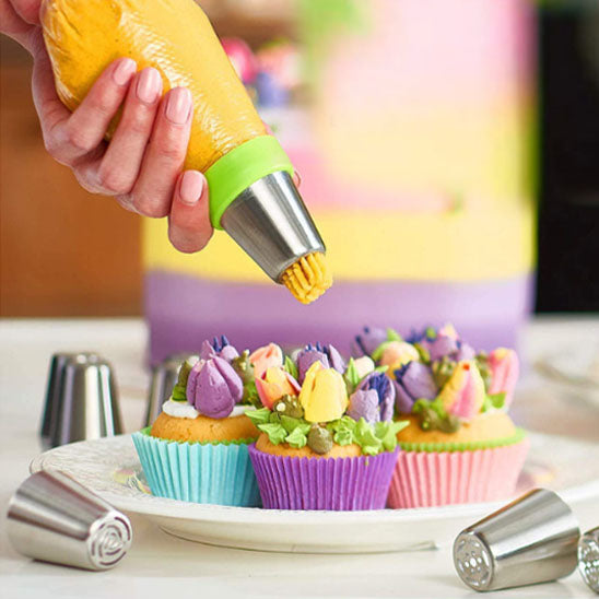 utilisation douille patisserie sur cupcake