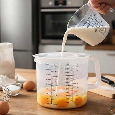 Versement verre doseur dans Verre Doseur dans cuisine