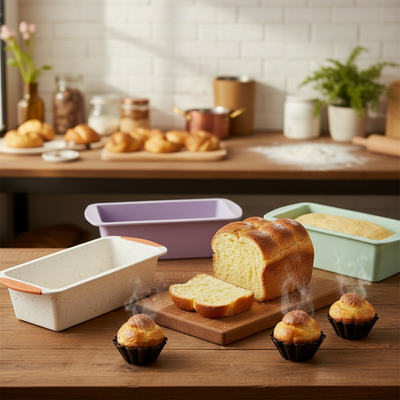 Ensemble de Moule pour brioche sur table cuisine