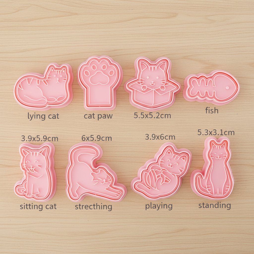 8 Emporte piece pour biscuit sur table cuisine