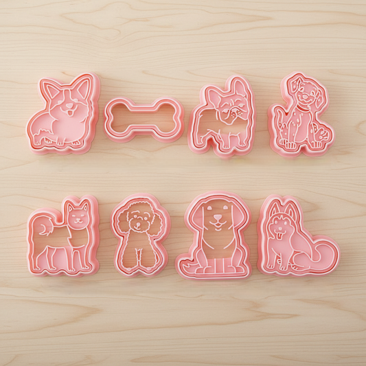 Emporte Pieces pour Biscuits forme chien sur table bois 