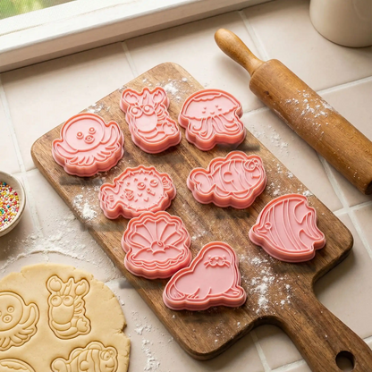 Emporte Piece pour Biscuit avec biscuit animaux océan