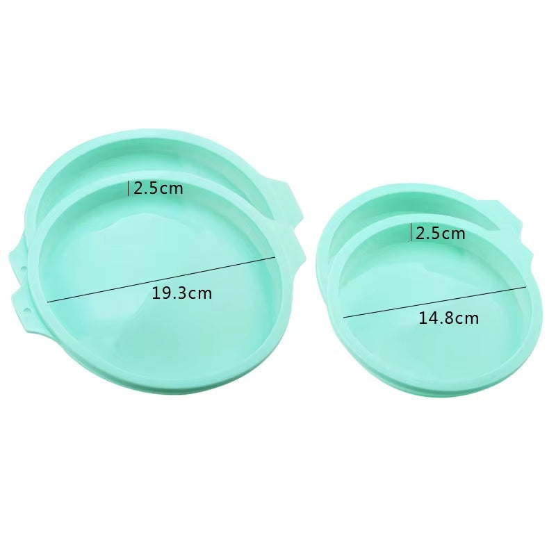 Moule silicone rond vert dimensions 11 15 20 cm