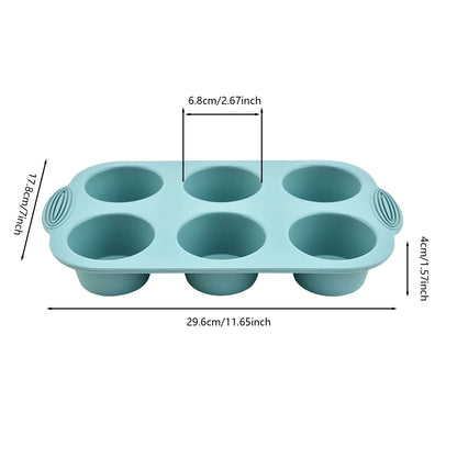 Dimensions moule pour cupcake bleu 
