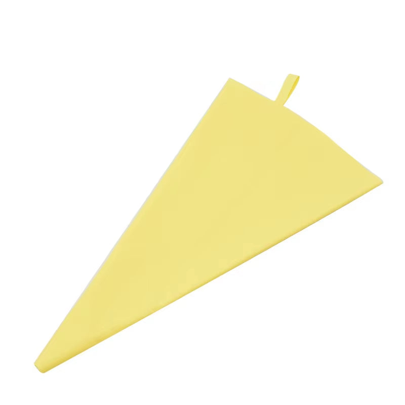 Poche à douille réutilisable jaune pastel