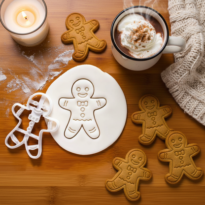 Emporte piece noel avec biscuit bonhomme noel