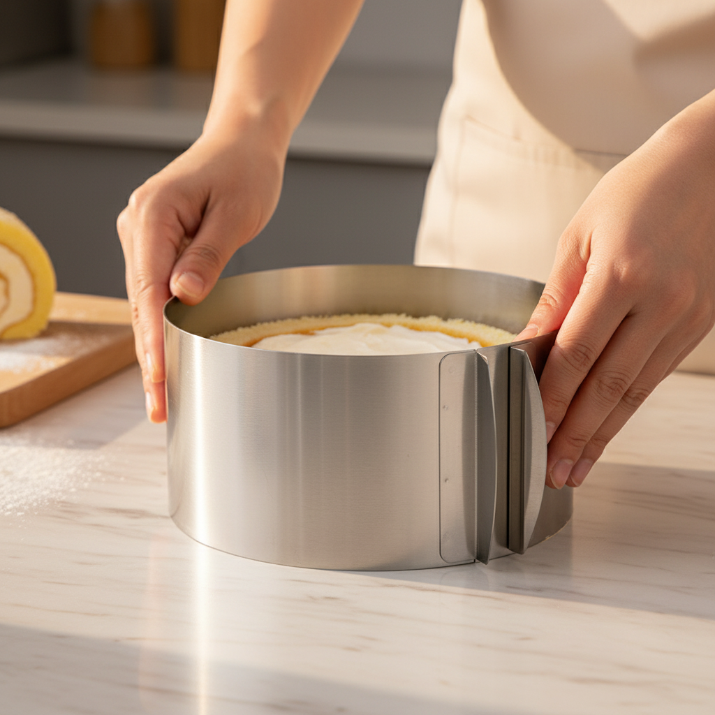 Assemblage gâteau dans le Cercle pour patisserie