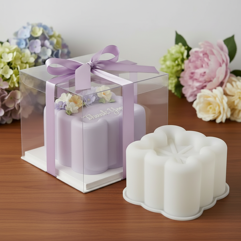 Moule bento cake avec Bento cake carré dans coffret cadeau 