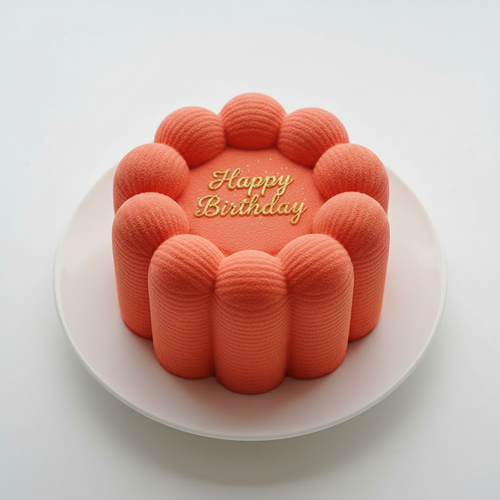 Moule pour bento cake résultat gâteau anniversaire personnalisé fleur