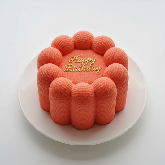 Moule pour bento cake résultat gâteau anniversaire personnalisé fleur