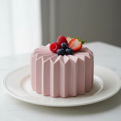 Bento cakes origami rose assiette angle latéral fruits