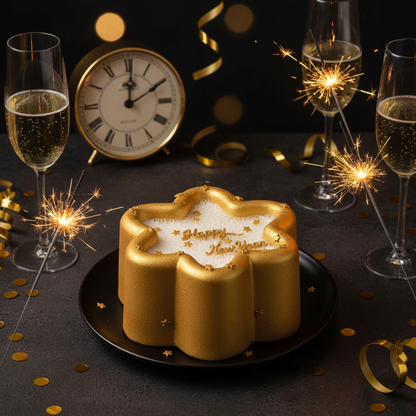 Bento cakes étoile Nouvel An or Happy New Year 