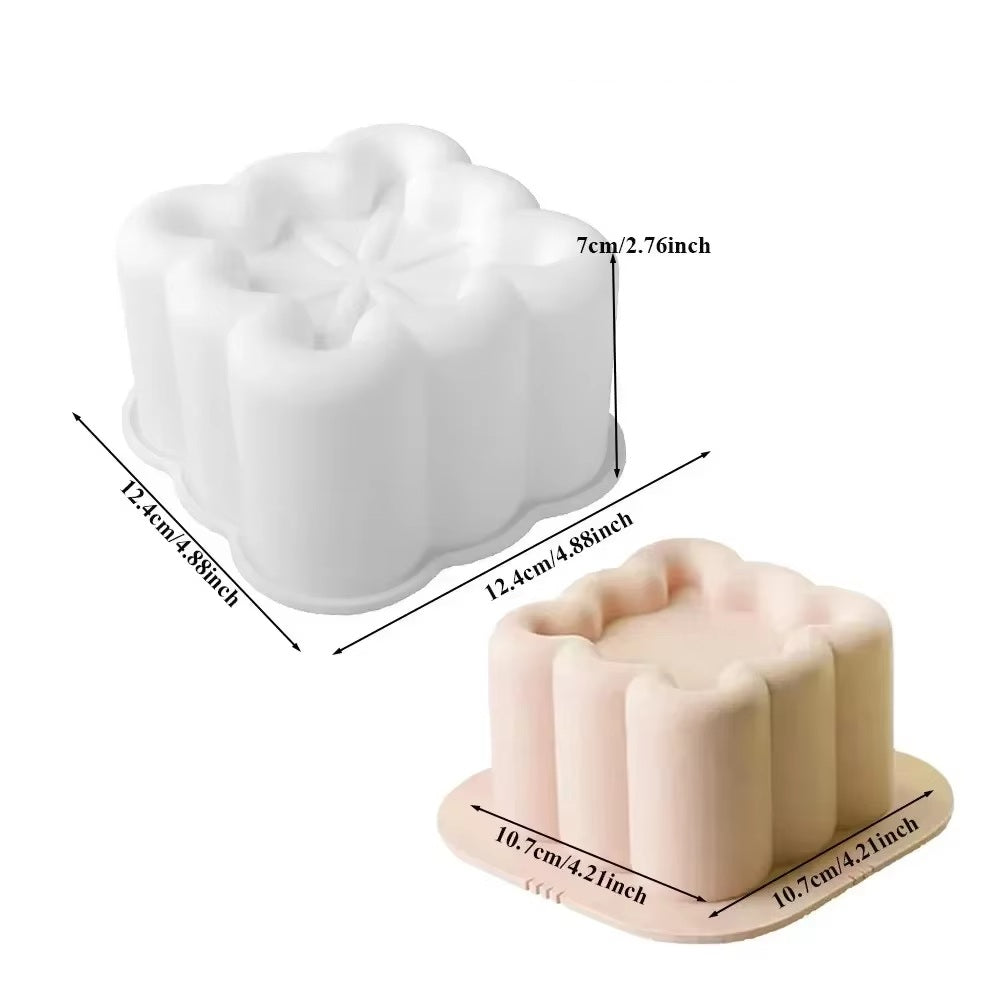 Bento cakes moule carré silicone alimentaire 12,4cm professionnel