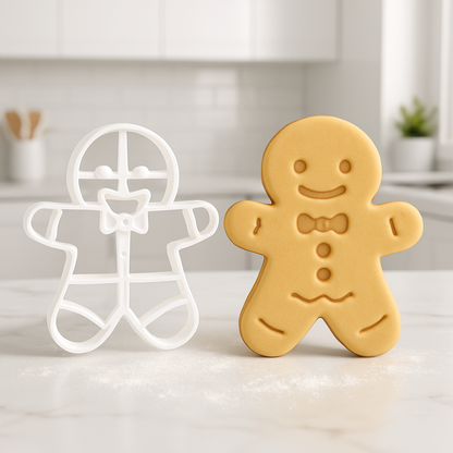 bonhomme pain epice avec emporte piece noel