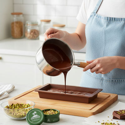 Moule tablette chocolat marron - Préparation tablette chocolat Dubaï