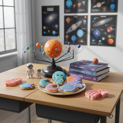 Biscuit avec Emporte Piece Biscuit dans classe sciences 