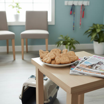Biscuits chien avec Emporte Pieces pour Biscuits dans Clinique vétérinaire