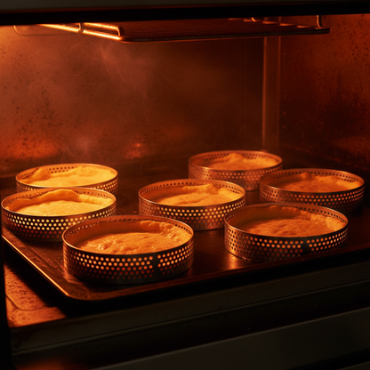Cuisson tarte au four avec Cercle a tarte perforé