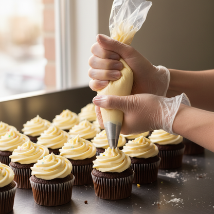 Décoration de cupcakes avec Poche à douille jetables