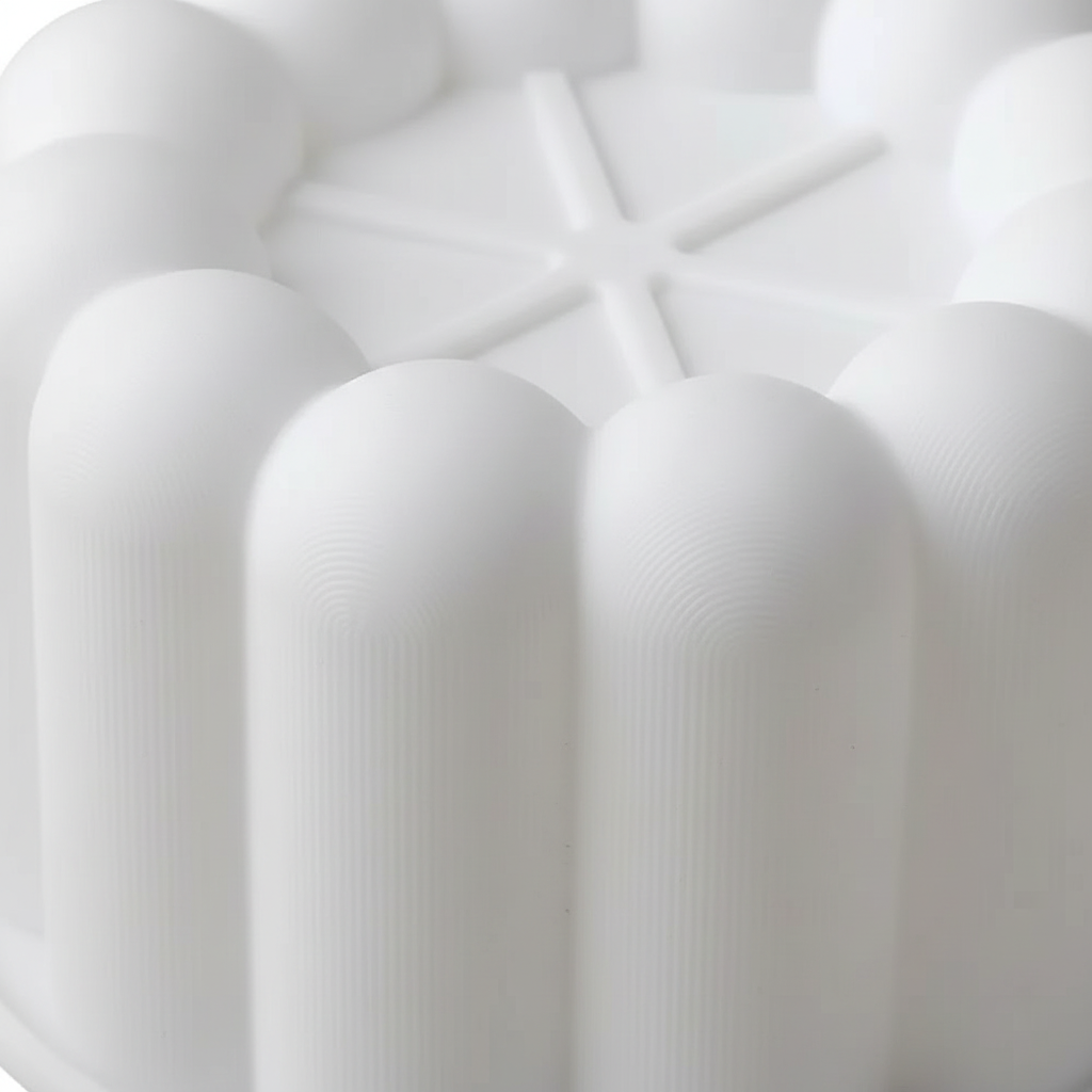 Détail pétales et cannelures moule bento cakes forme fleur