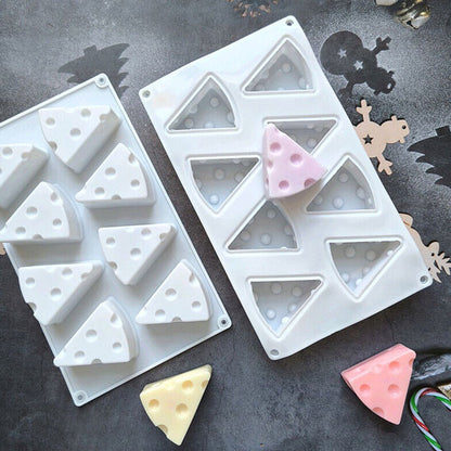 deux moules silicone forme fromage