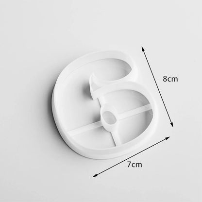 dimension moule number cake six blanc
