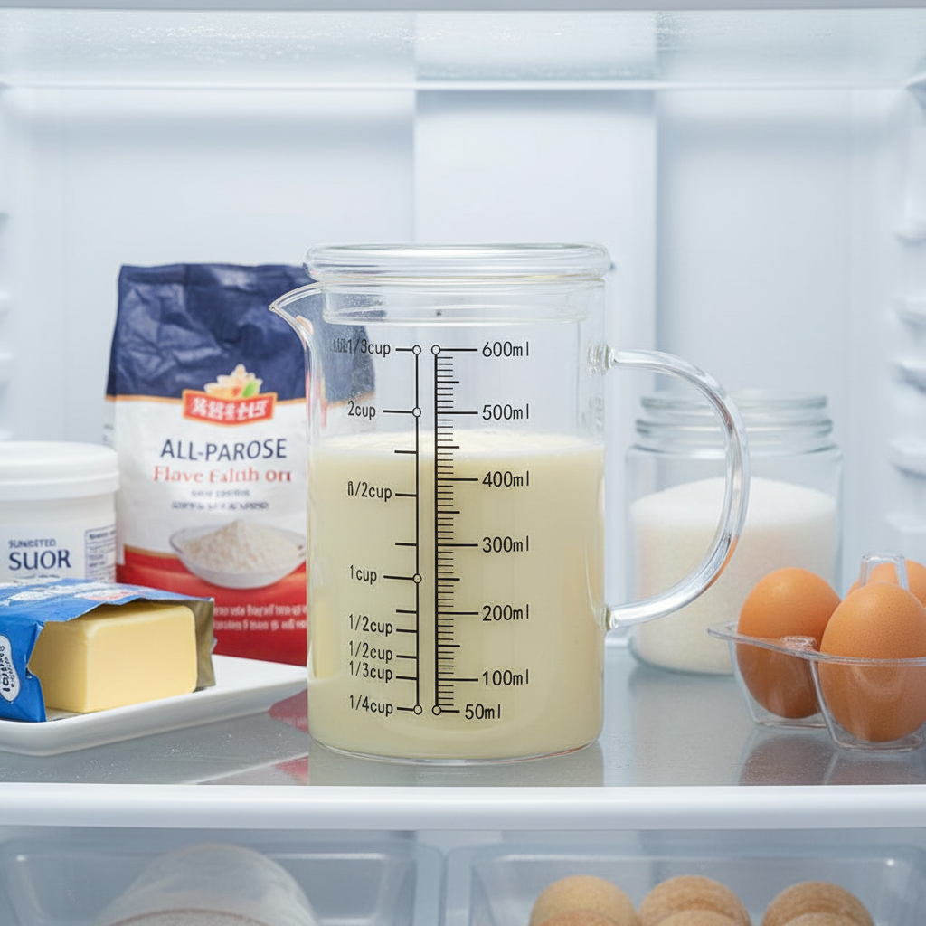 Doseur en verre conserver au frigo